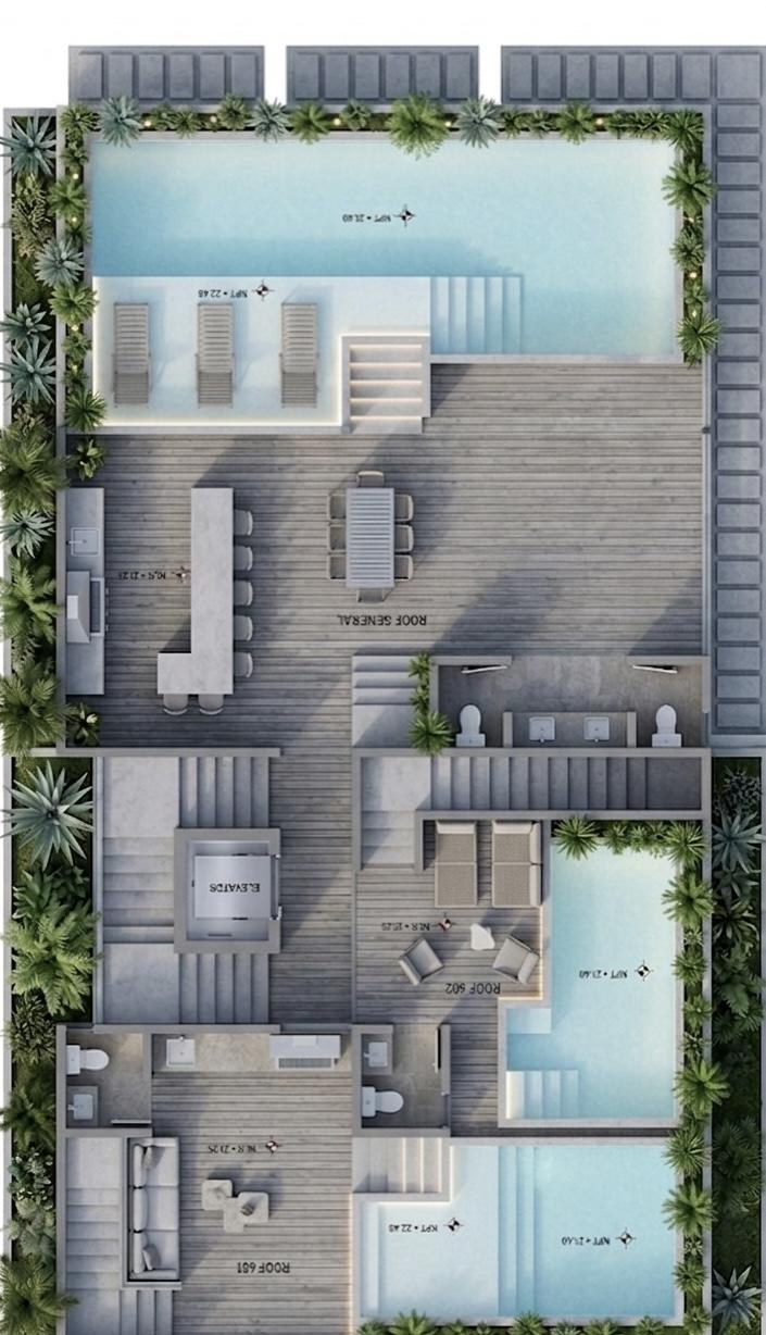Estudio en venta en Playa del Carmen, Elysium — 11