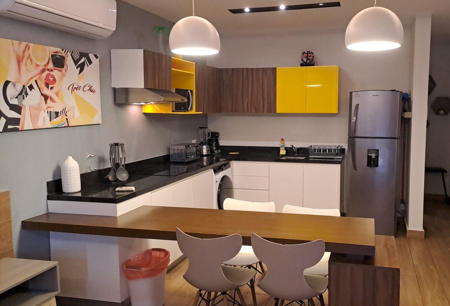 Estudio en renta en Playa del Carmen, The Yellow Condo — 2