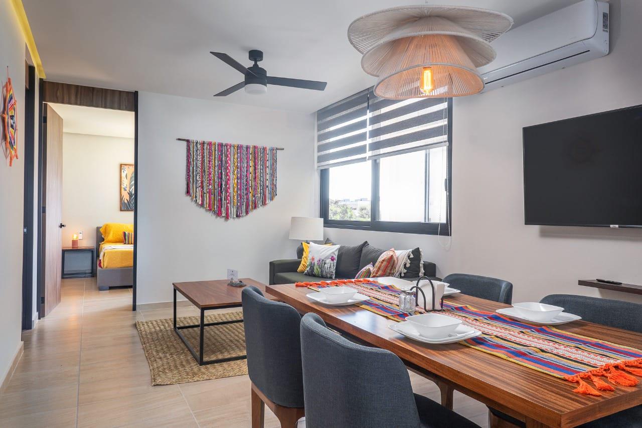 Departamento en renta en Playa del Carmen, Kaab at the Park 405 — 2